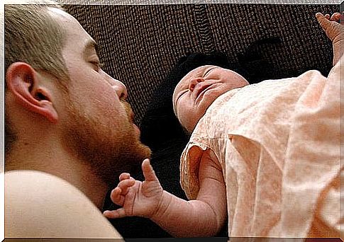 Baby with dad