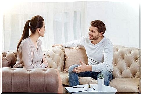 communicate with your partner: man and woman discuss