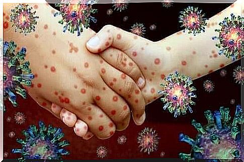 fewer vaccinations: handshake with virus around