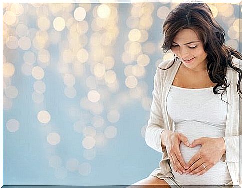 Woman in the second trimester of pregnancy