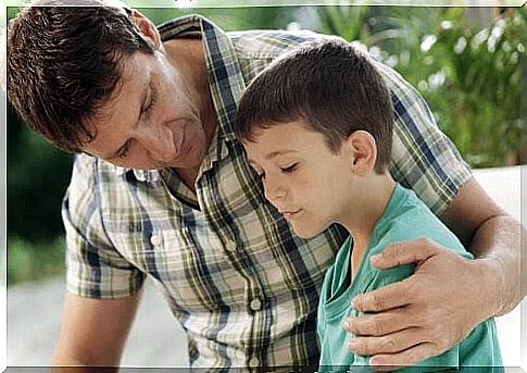 moral development: father talks to son