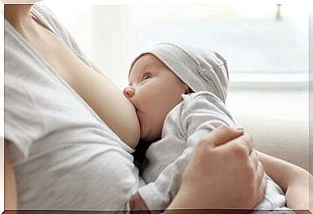 Breastfeeding baby.